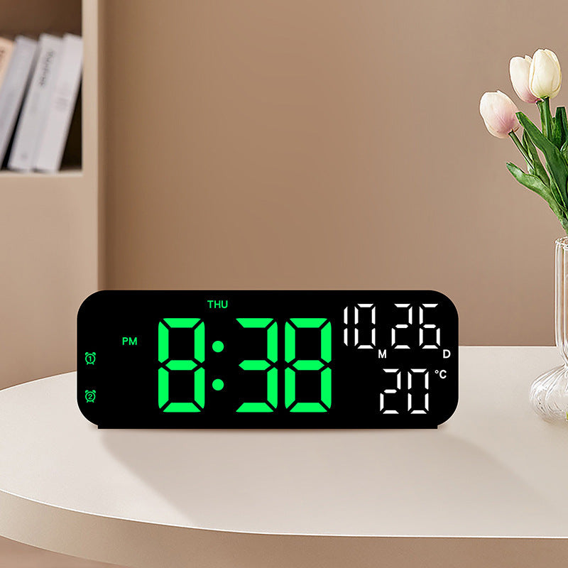Digital Alarm Clock With Temperature & Date Display