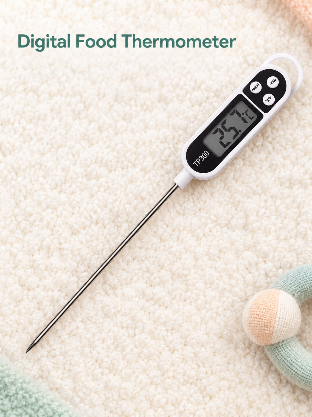 Digital Pen Food Thermometer for BBQ, Baking & Baby Milk