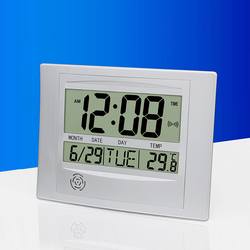Digital Wall Clock With Time, Date, Day & Temperature