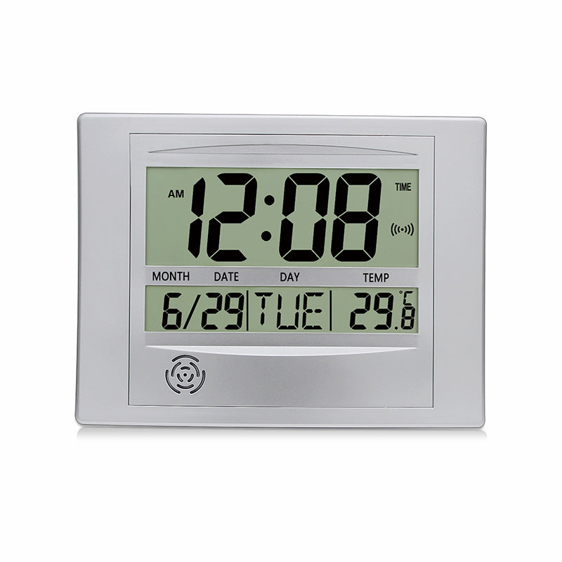 Digital Wall Clock With Time, Date, Day & Temperature