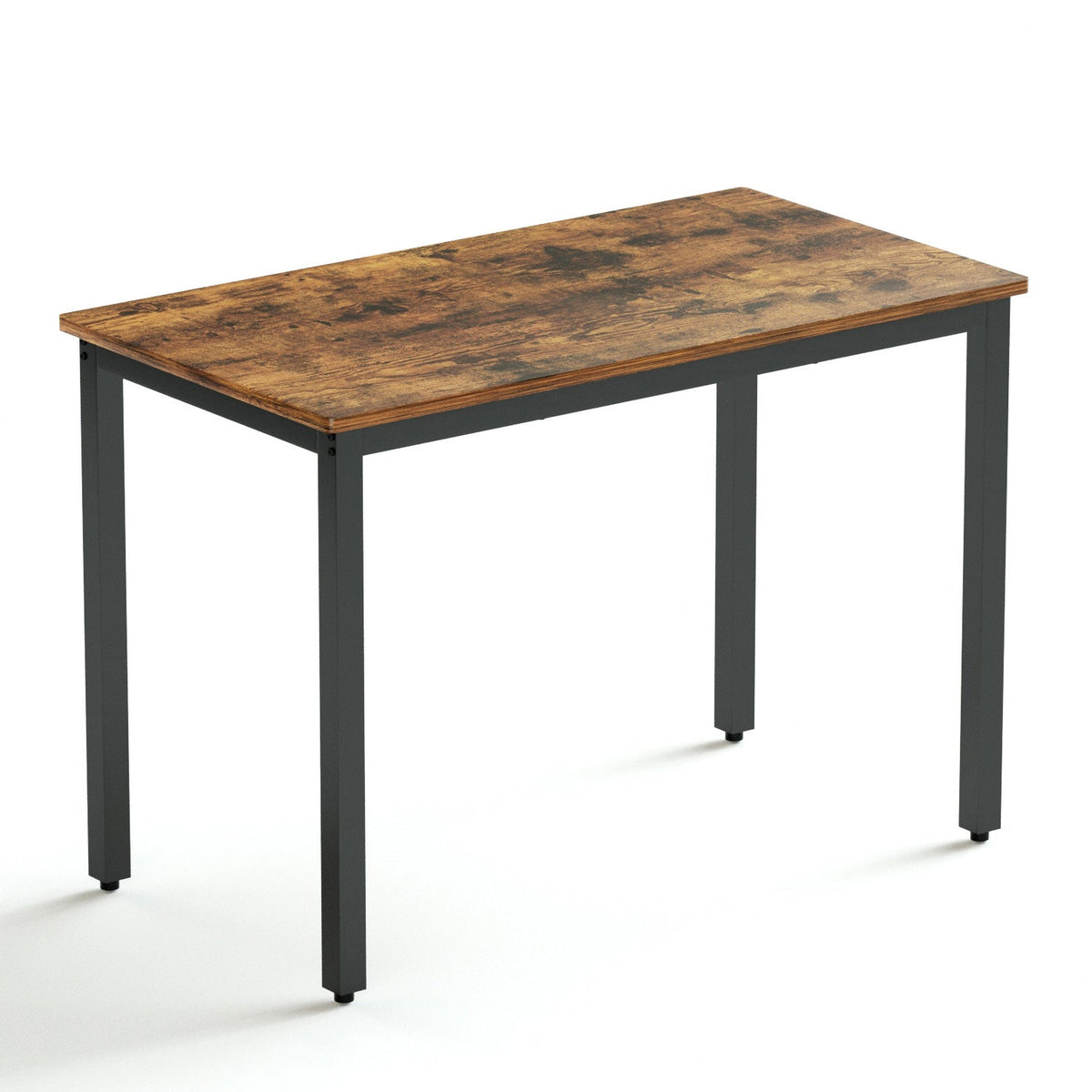 Industrial Dining Table Set with Tuck-Under Benches