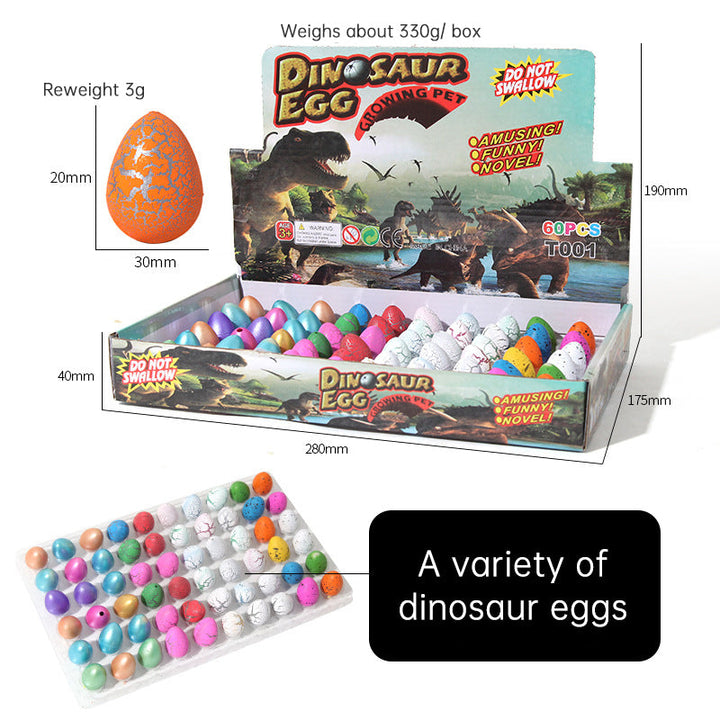 Dinosaur Egg Hatch Toys – 60pc Water Surprise Set