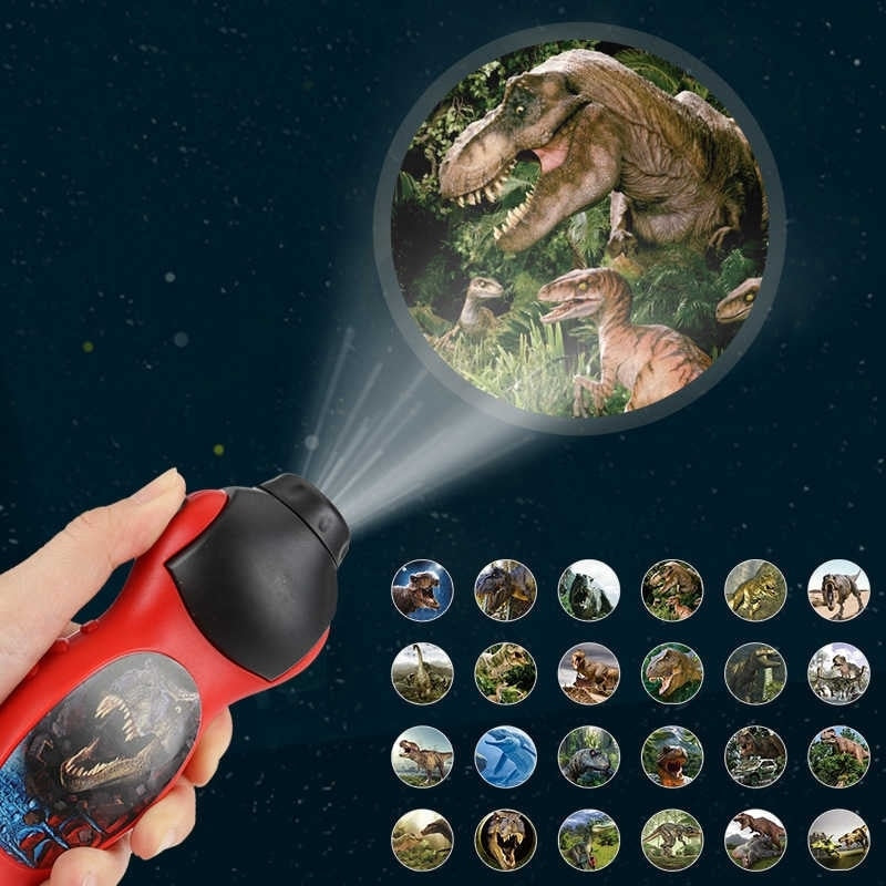 Dinosaur Projector Flashlight for Screen-Free Learning