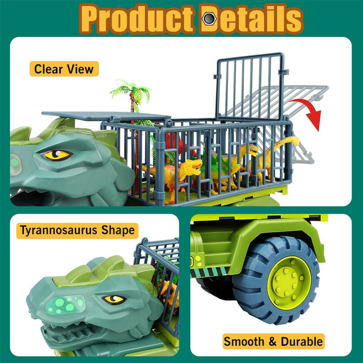 Dinosaur Transporter Toy Set for Big Adventure Play