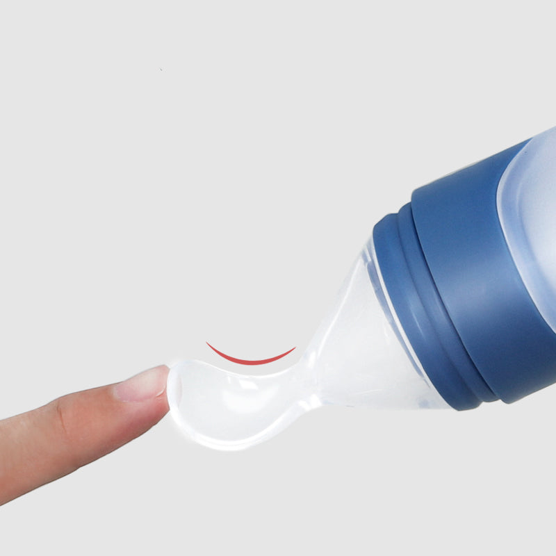 Silicone Baby Feeding Spoon Bottle for Mess-Free Meals