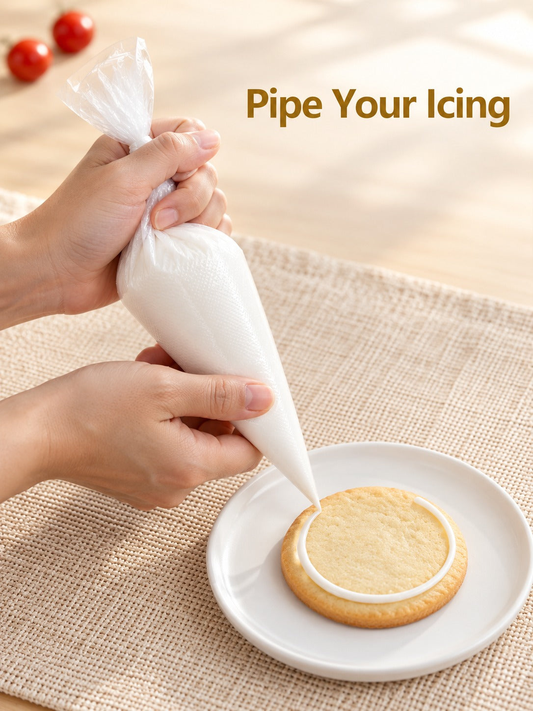 Disposable Piping Bags, 3 Sizes for Cake & Cookie Icing