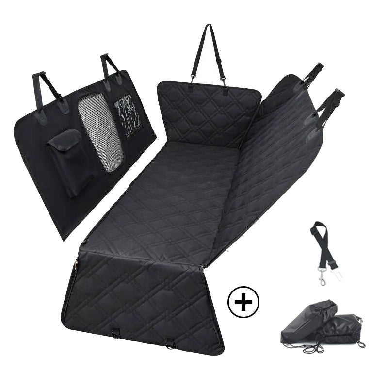 Divisible Rear Car Seat Cover for Pet Hair Protection