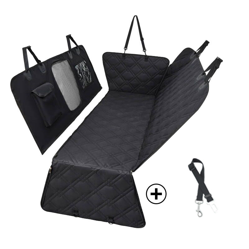 Divisible Rear Car Seat Cover for Pet Hair Protection