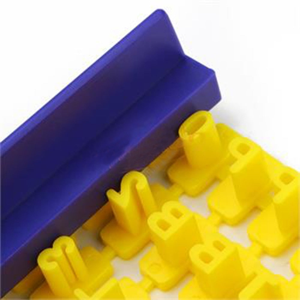 Alphabet Cookie Stamp Set: Emboss Letters in One Press