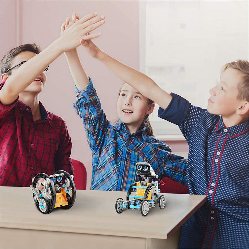 Solar Robot Toy: 12-in-1 STEM Kit, No Batteries for Kids