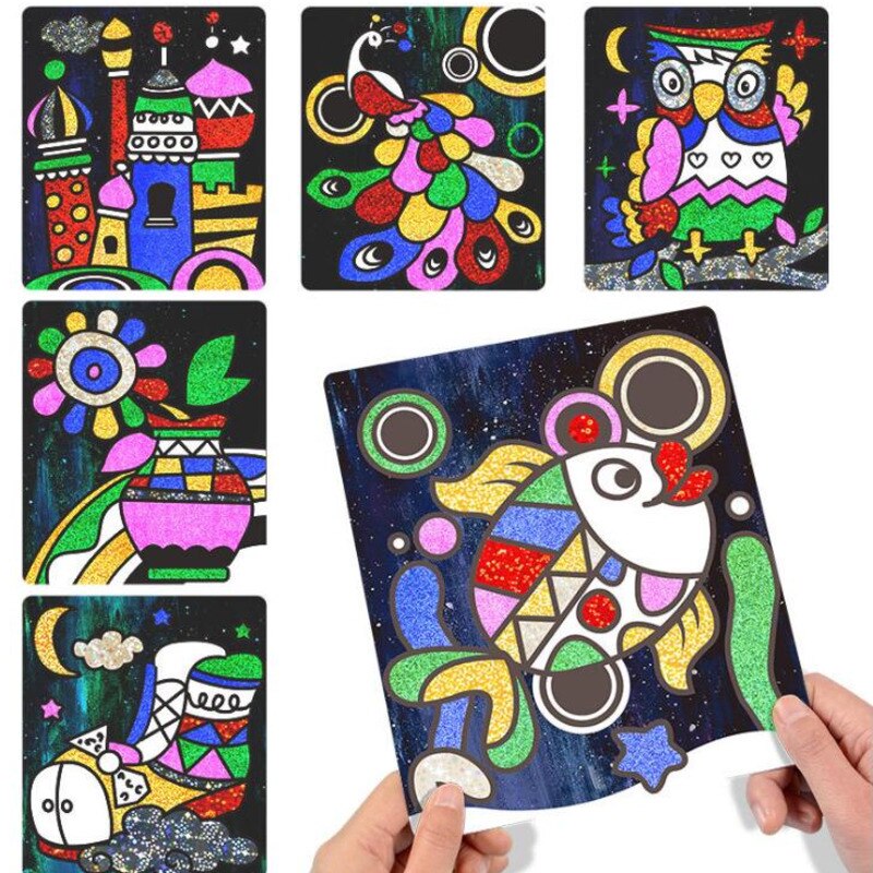 Glitter Transfer Painting Kit for Creative Kids Crafts