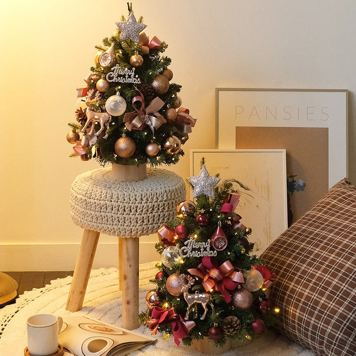 Tabletop Christmas Tree Set for Instant Festive Cheer