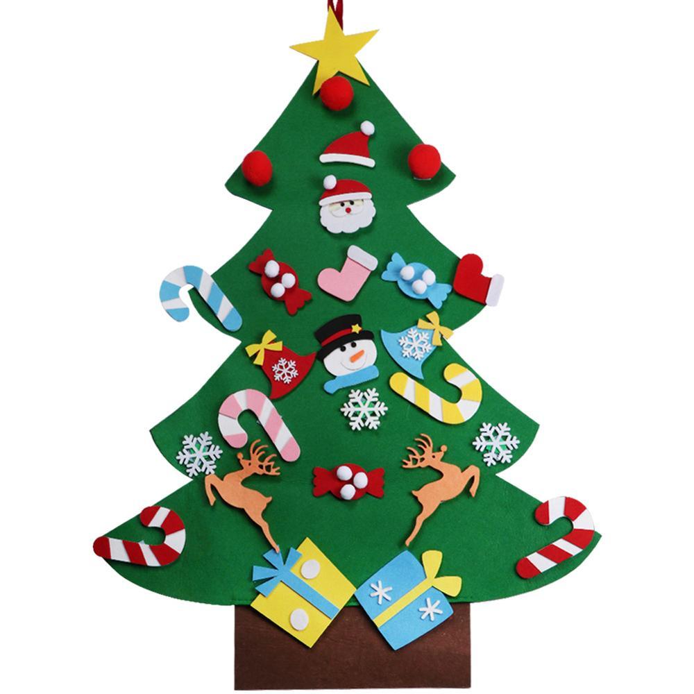 Felt Christmas Tree Wall Decor Kids Can Decorate Themselves