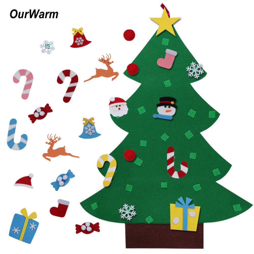 Felt Christmas Tree Wall Decor Kids Can Decorate Themselves