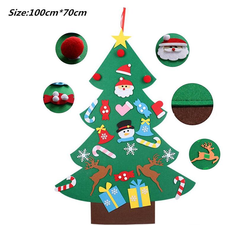 Felt Christmas Tree Wall Decor Kids Can Decorate Themselves