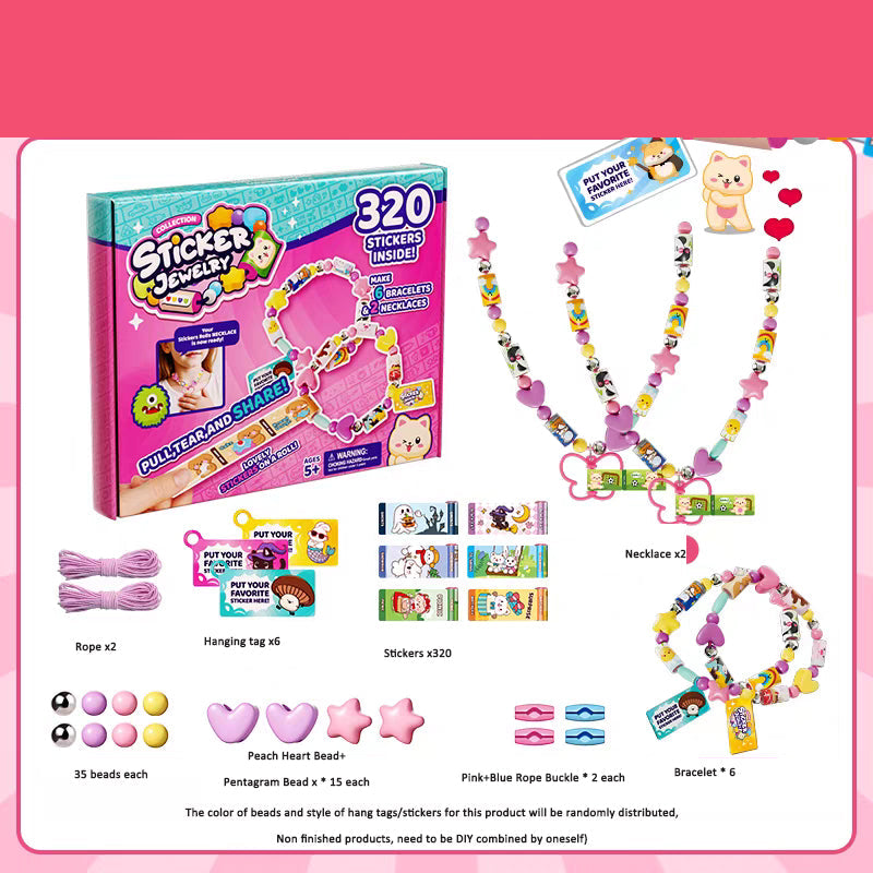 DIY Bead Bracelet Kit for Kids, Screen-Free Creative Fun