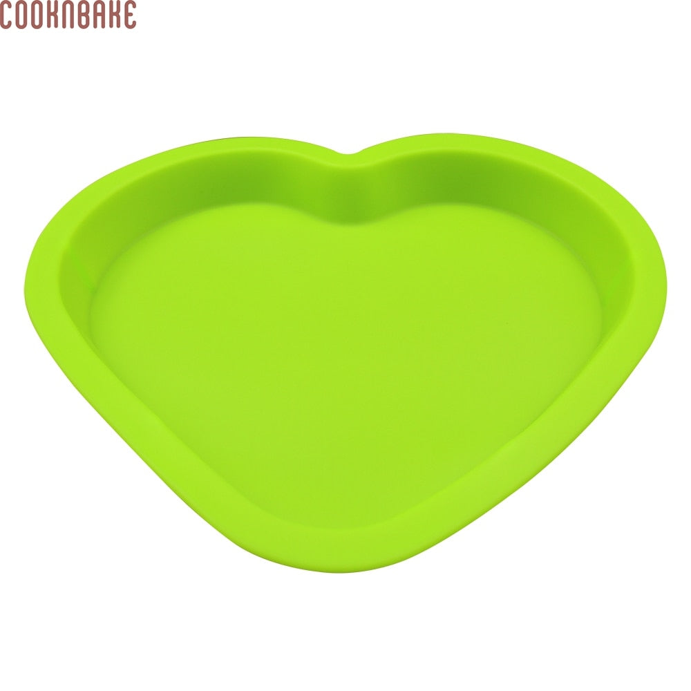 Heart Shaped Silicone Pizza Mold, 28 cm, Easy Release