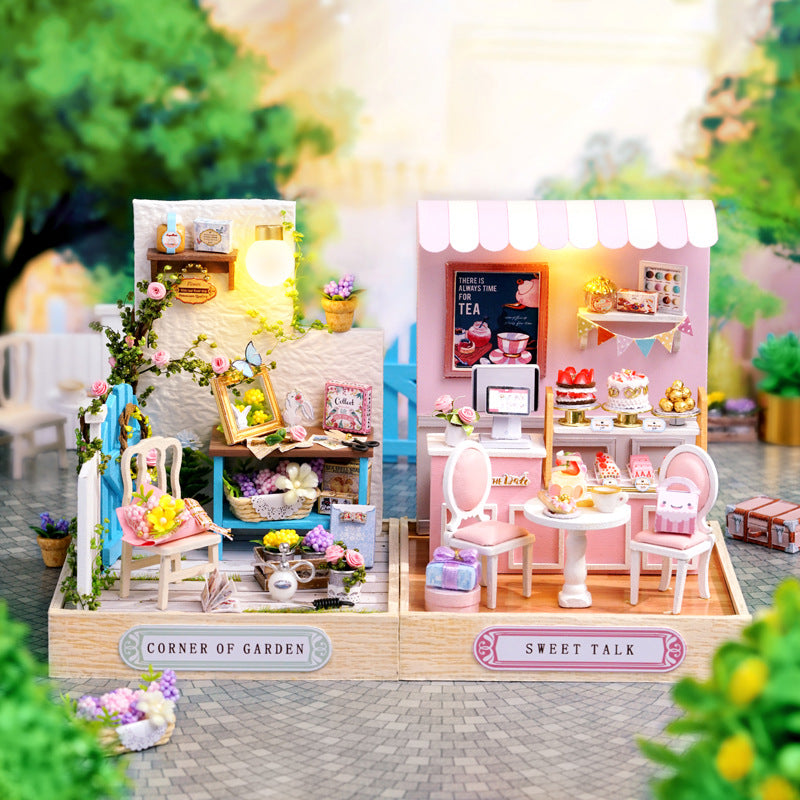DIY Miniature House Kit for Enchanting Shelf Decor