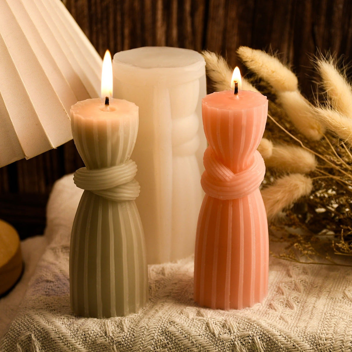3D Rope Knot Candle Mold for Sculptural DIY Candles