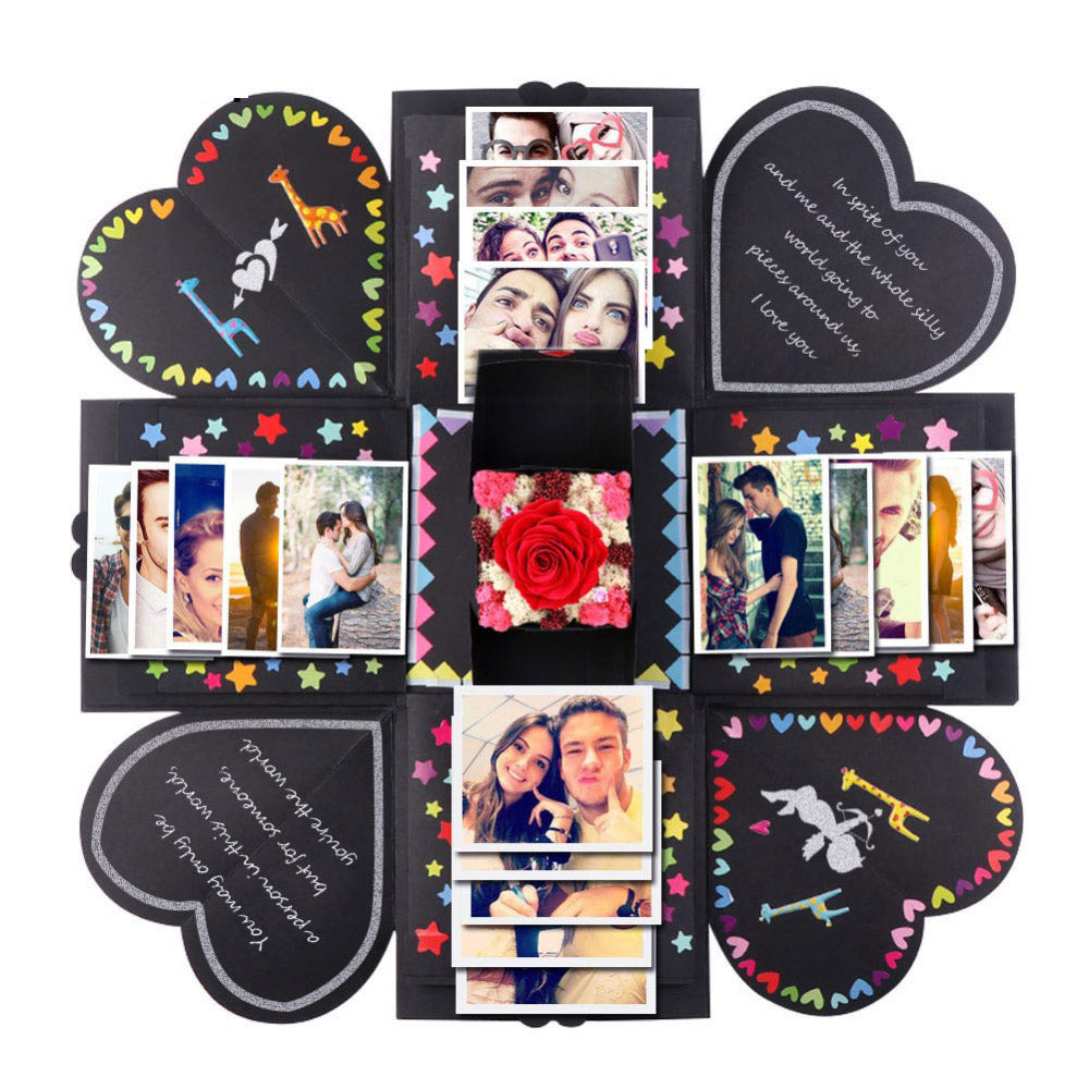 Explosion Box Photo Album Gift for Romantic Memories