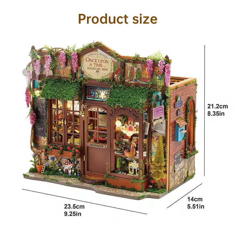 DIY Fairy-Tale Miniature House With Warm LED Lights