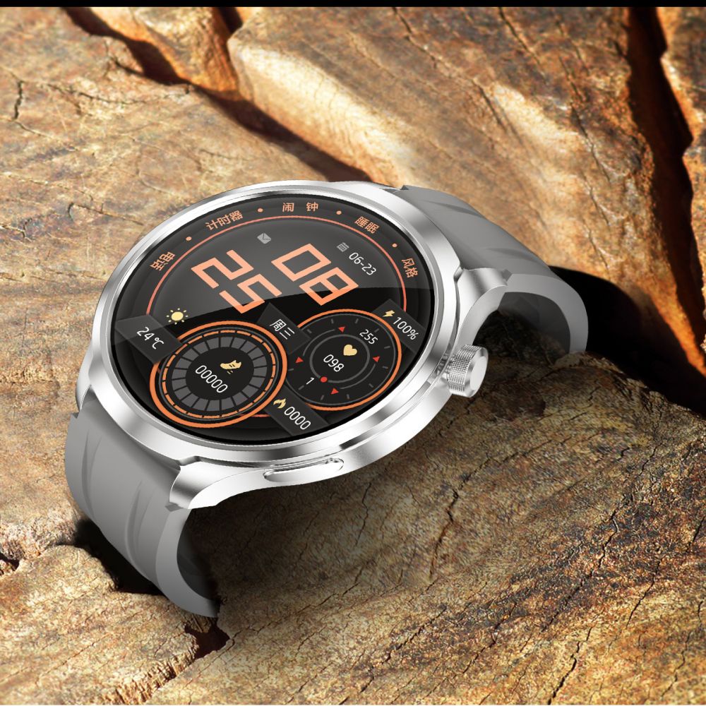 Multi-Sport Smartwatch with Heart Rate and Compass Tracking
