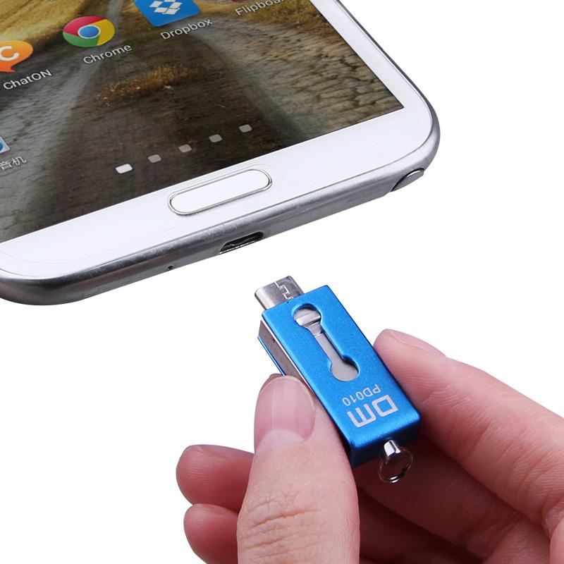 Metal OTG USB Flash Drive for Phone and PC, 16-32GB