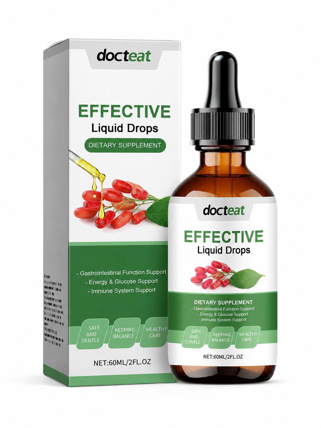 DoctEat Herbal Liquid Drops — Gut, Energy & Immune Support