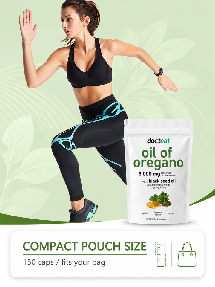 Docteat Oil of Oregano Capsules — 6,000 mg + Black Seed