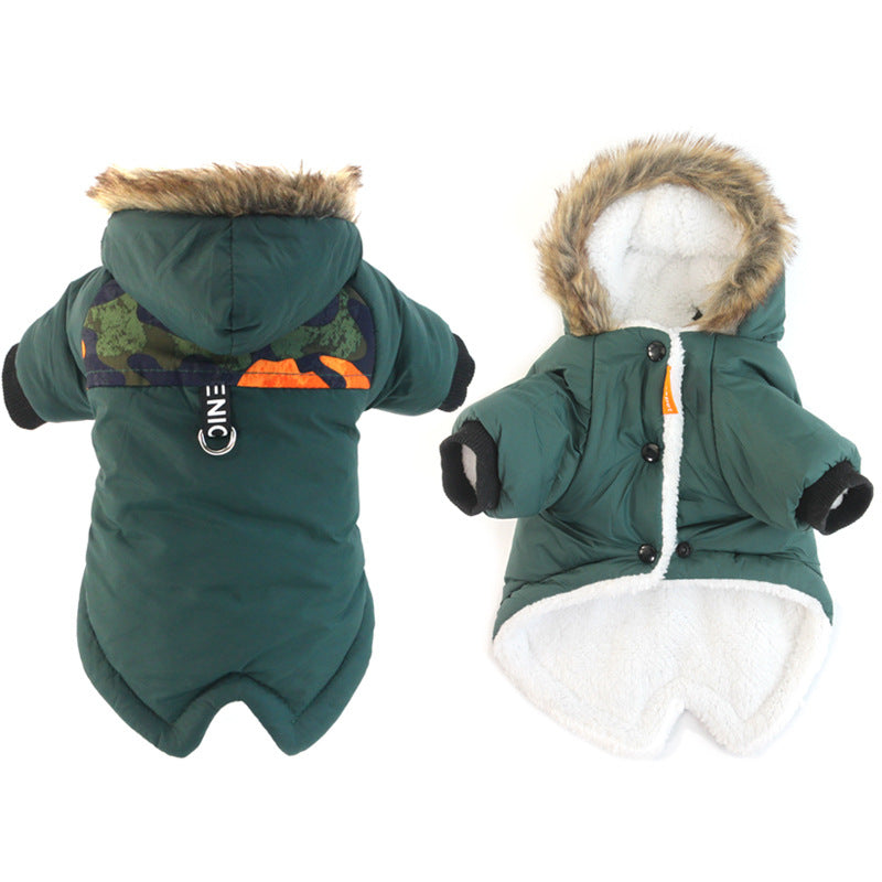 Dog Winter Coat With Hooded Warmth for Cold Walks