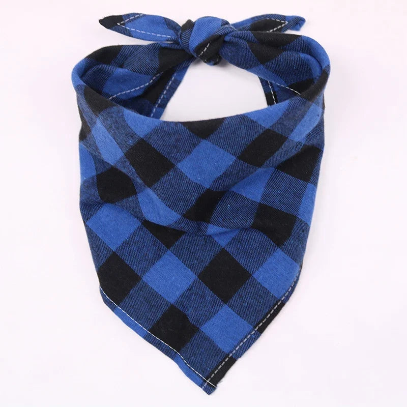 Dog Bandana Scarf – Photo-Ready Plaid Pet Accessory
