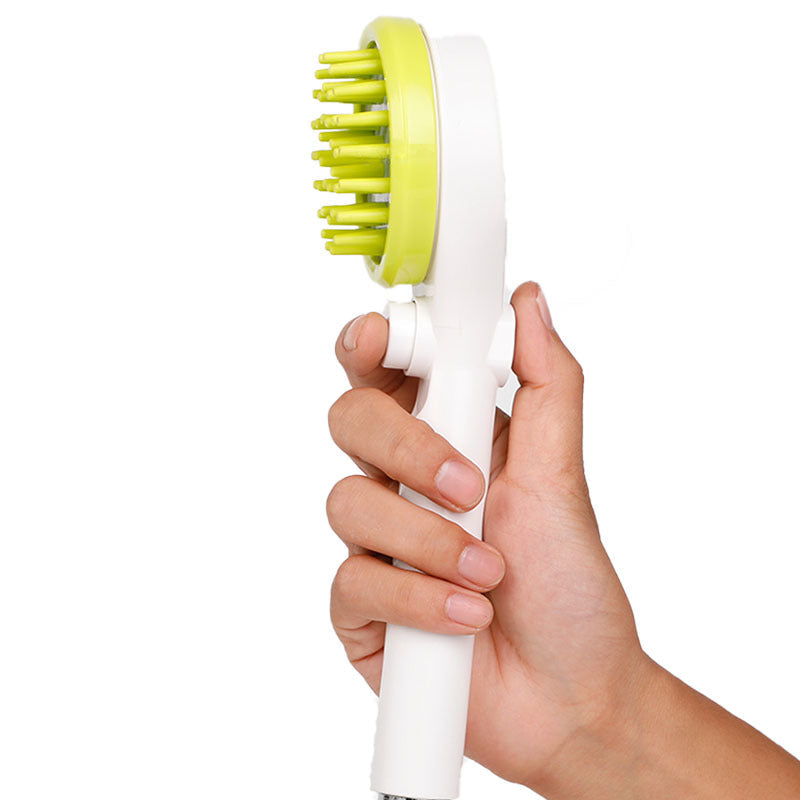 Dog Bath Shower Brush with One-Touch Water Control