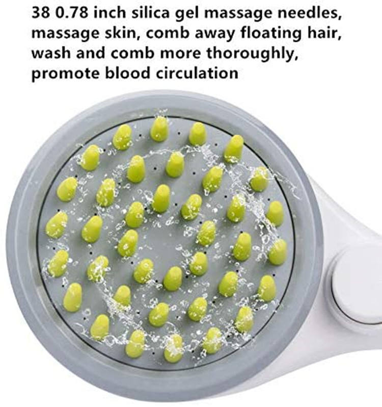 Dog Bath Shower Brush with One-Touch Water Control