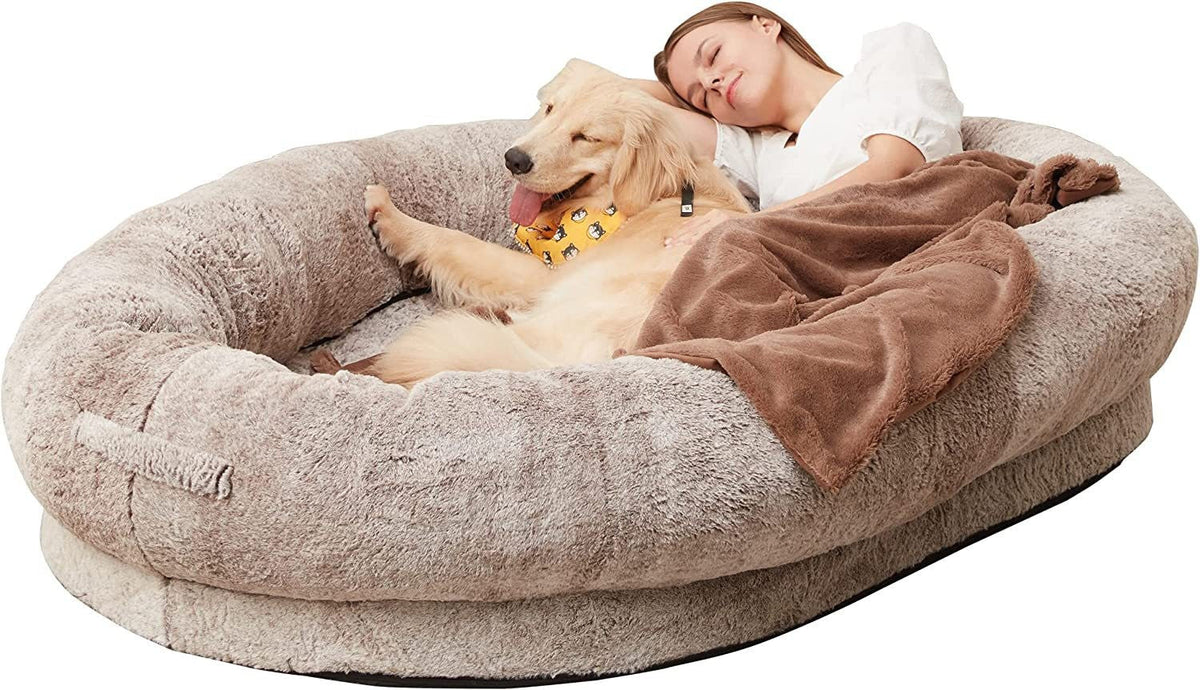 Giant Dog Bed for Cuddling and Lounging Together