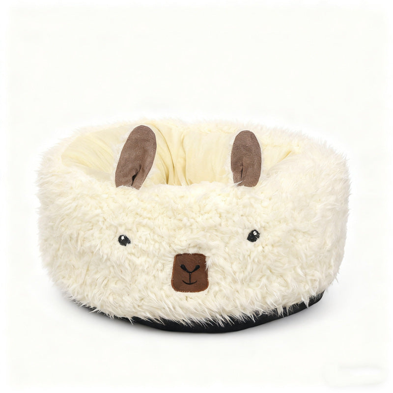 Small Dog Bed: Warm Enclosed Winter Nest for Cozy Sleep
