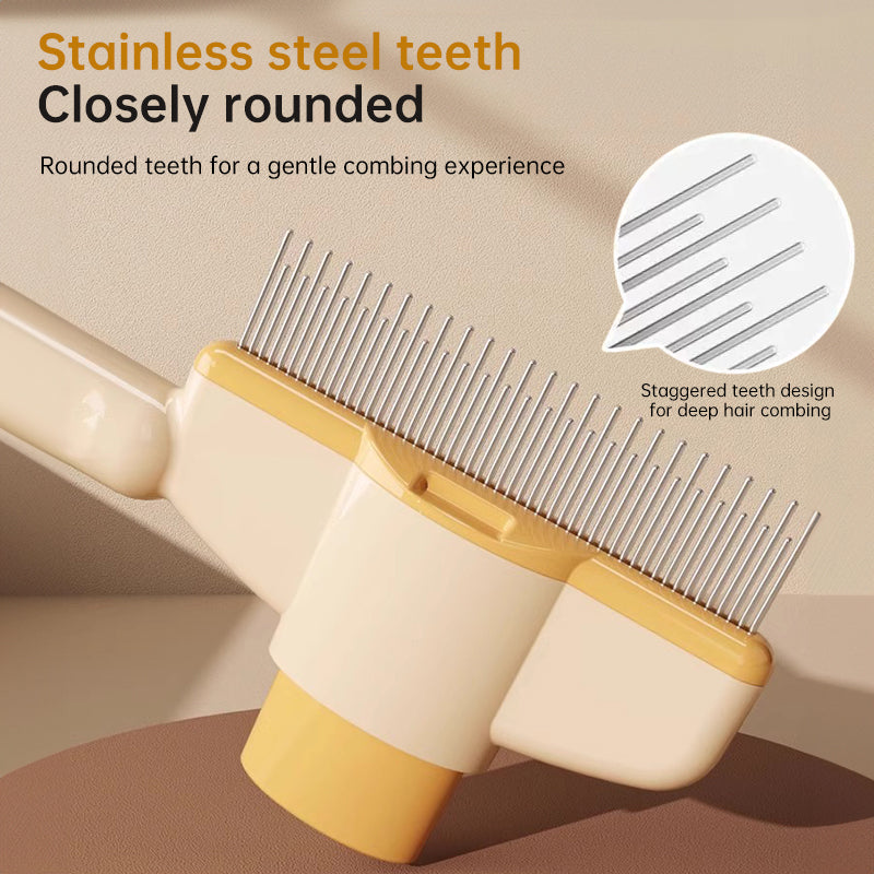 Self-Cleaning Dog & Cat Grooming Brush with Massage