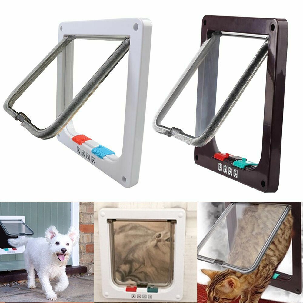 Pet Door With Four-Way Security Lock for Safer Access