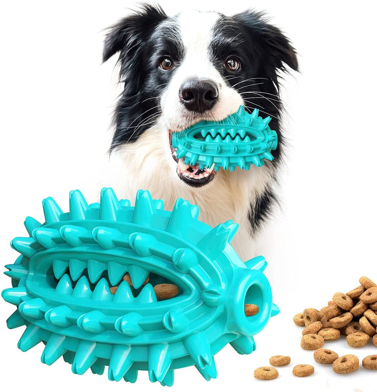 Dog Chew Toy with Treat Channel for Dental Enrichment