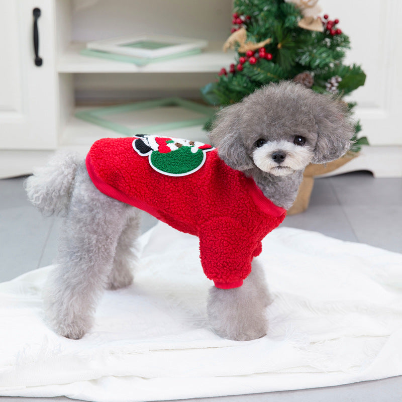 Small Dog Christmas Sweater for Cozy Winter Walks