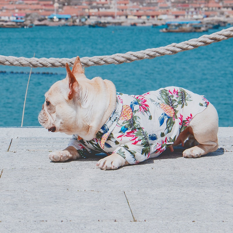 Small Dog Tropical Shirt for Stylish Summer Adventures