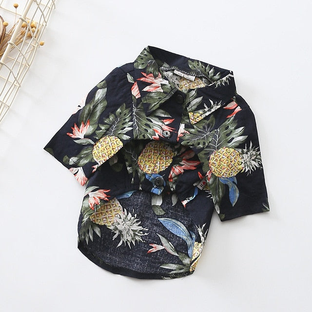 Small Dog Tropical Shirt for Stylish Summer Adventures