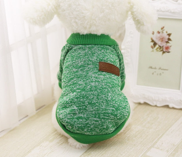 Small Dog Sweater for Warm, Cozy Winter Walks & Lounging