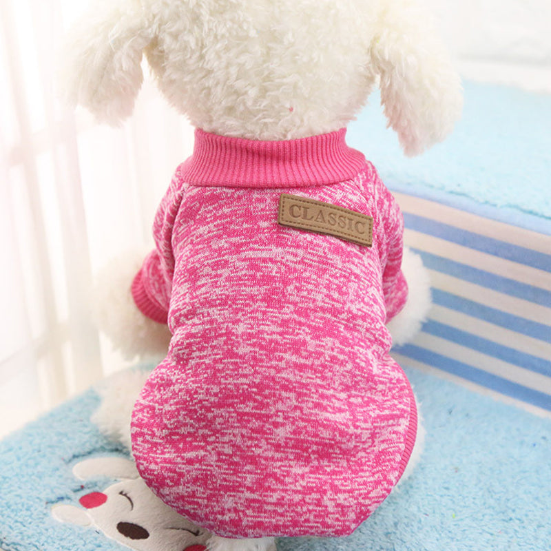 Small Dog Sweater for Warm, Cozy Winter Walks & Lounging