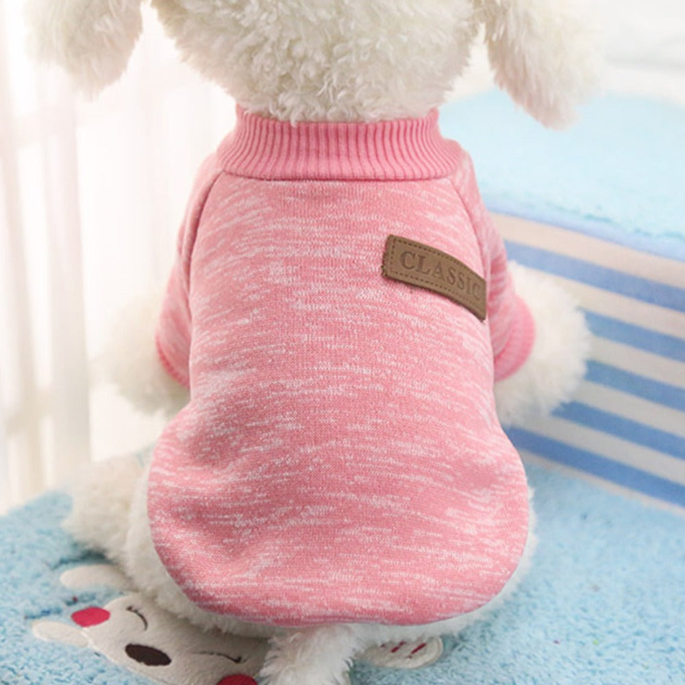 Small Dog Sweater for Warm, Cozy Winter Walks & Lounging