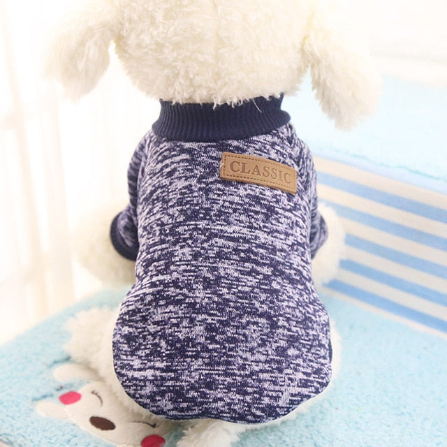 Small Dog Sweater for Warm, Cozy Winter Walks & Lounging