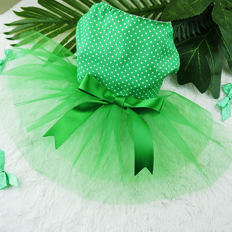 Dog St. Patrick's Day Dress | Lightweight Tutu Outfit