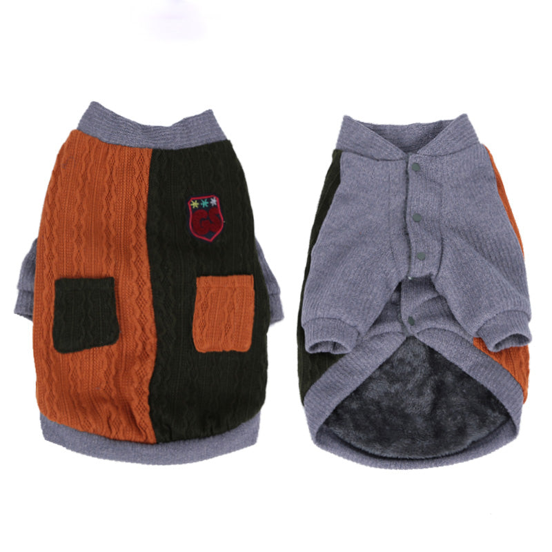 Warm Dog Sweater: Soft Knitted Two-Foot Coverage for Walks