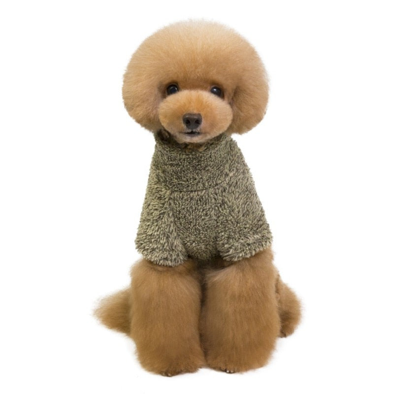 Small Dog Winter Coat – Thick Plush Warmth for Walks
