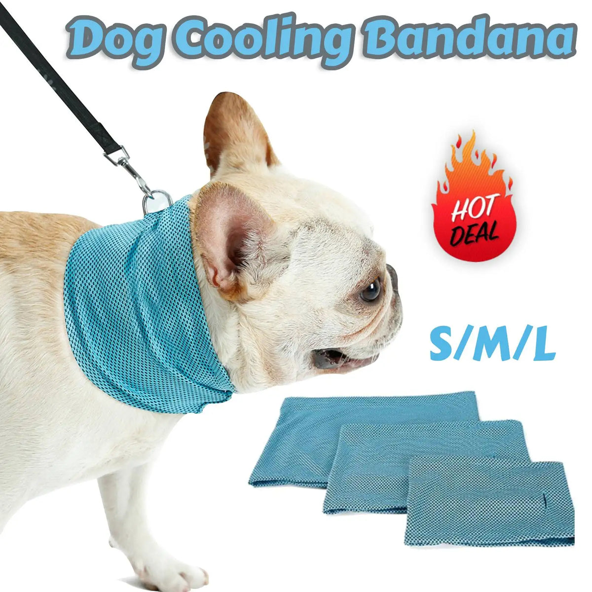 Dog Cooling Bandana for Instant Summer Walk Relief