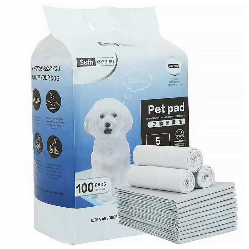 Dog Pee Pads, Thick Absorbent Leak-Proof 100 Pack